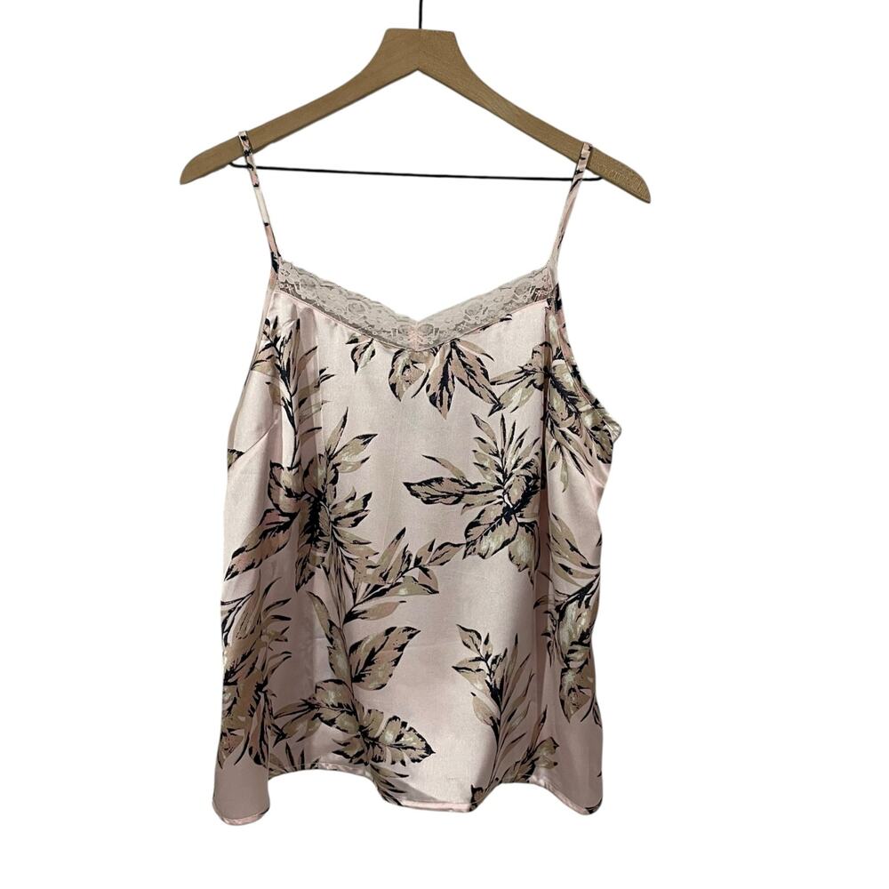 House of Harlow 1960 Lace Trim Camisole - Pink Multi - Medium